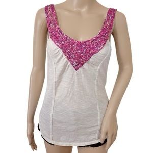 Free People Macrame Corset Tank